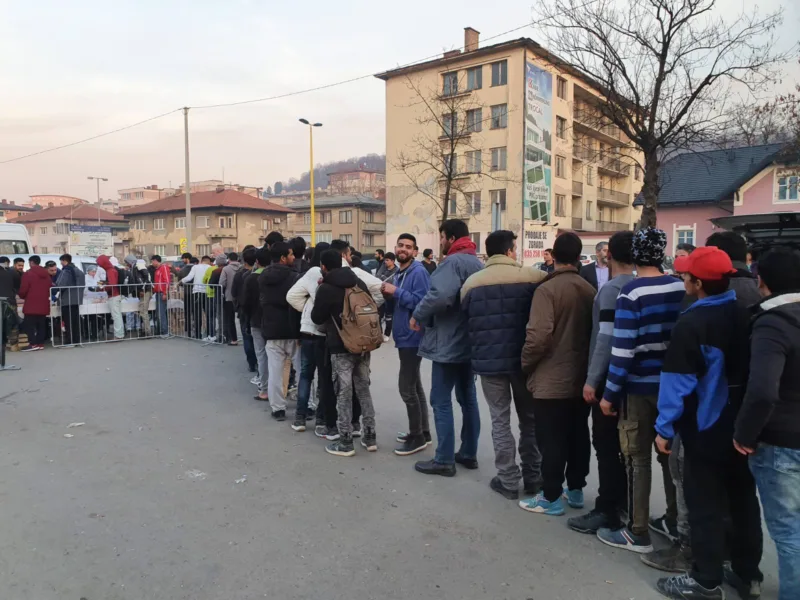 Tuzla migranti pomoc merhamet februar 2