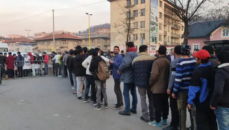 Tuzla migranti pomoc merhamet februar 2