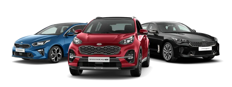 Kia homepage range