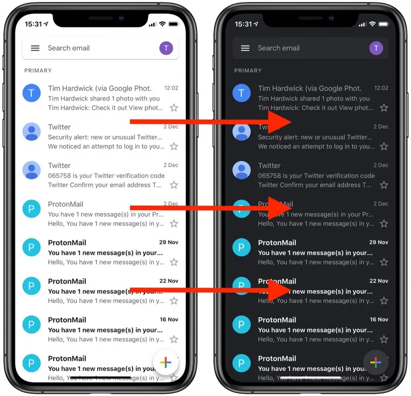 Dark gmail