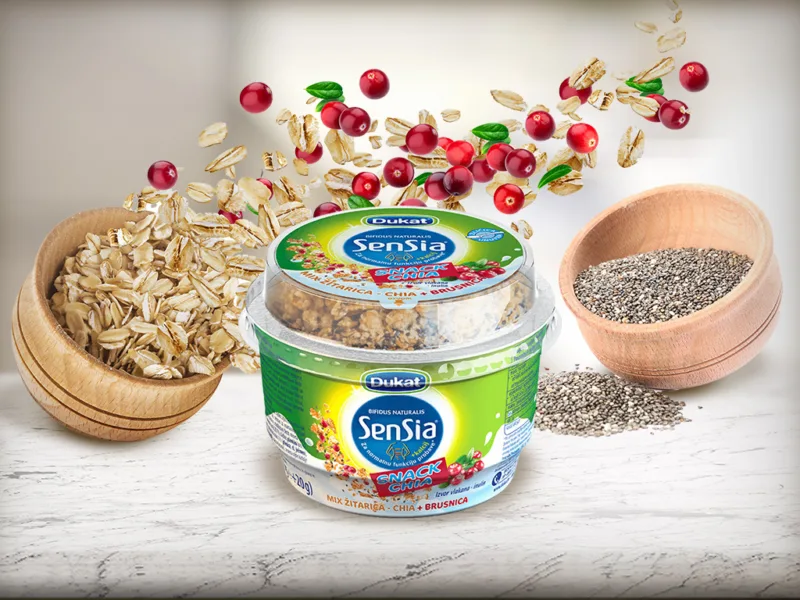 Dukat Sen Sia Snack sa brusnicom žitaricama i chia sjemenkama