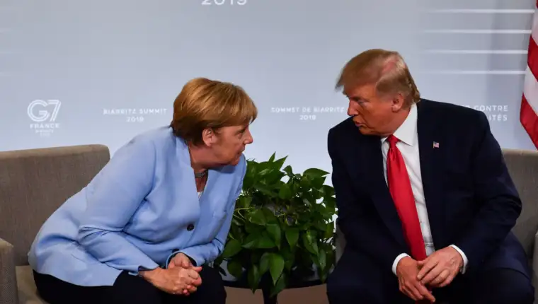 Trump merkel scaled