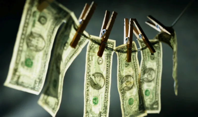 Laundering money