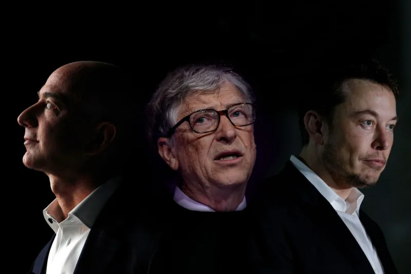 Jeff bezos bill gates elon musk