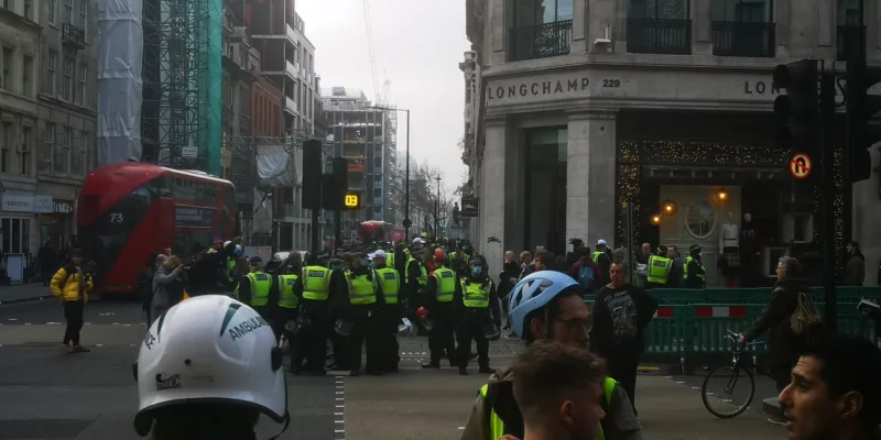 London protesti