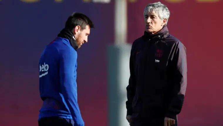 Messi Quique Setien