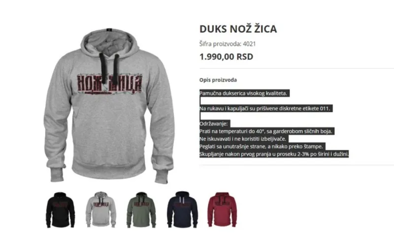 Noz zica