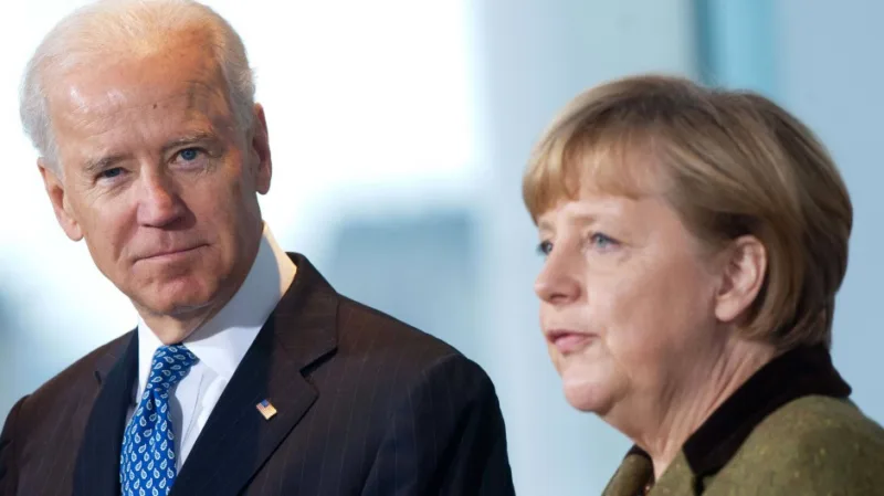Biden i merkel