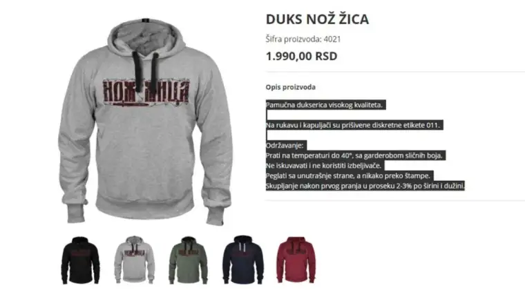 Noz zica