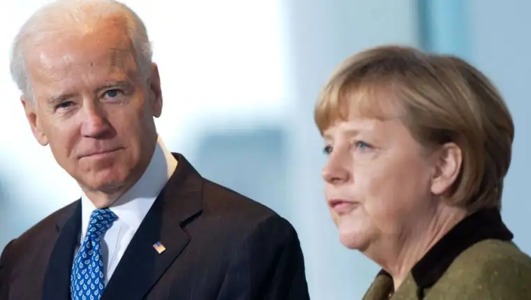 Biden i merkel
