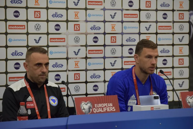 Petev i Džeko na press konferenciji