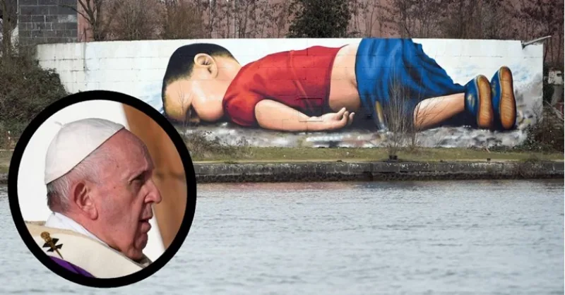 Papa sirijski djecak