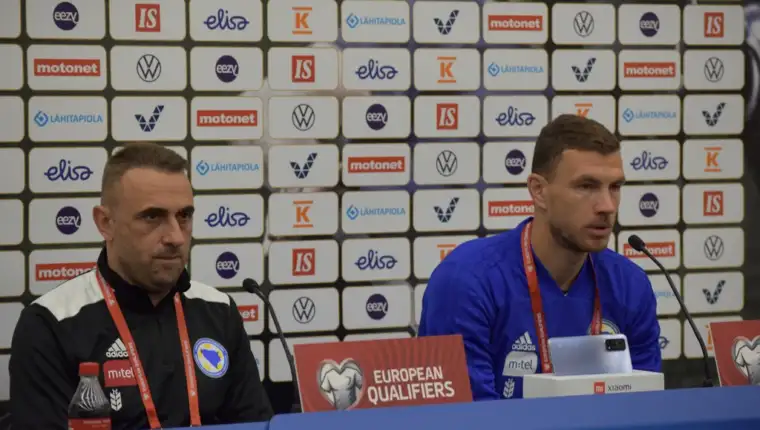 Petev i Džeko na press konferenciji