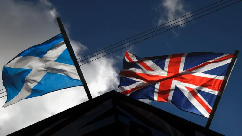 Zastave skotska i britanija
