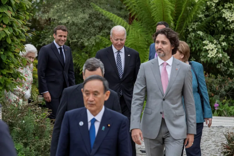 Reception at The Eden Project on the sidelines of the G7 summit in Cornwall
