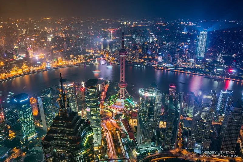 Shanghai at night