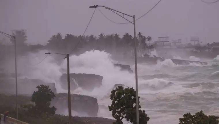 Passage of Tropical Storm Elsa in Santo Domingo