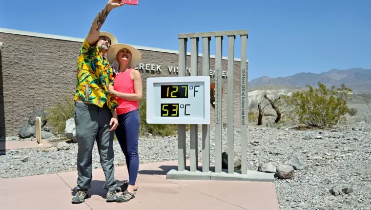 Image: Extreme heat in Death Valley, California