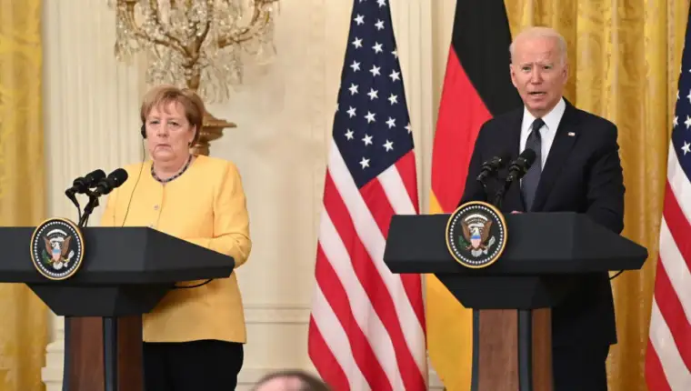Merkel i biden