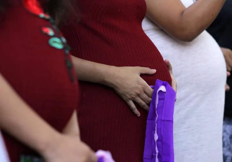 Filipino pregnant women stage a demonstration to mark Women?s Health Month in Manila