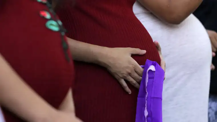 Filipino pregnant women stage a demonstration to mark Women?s Health Month in Manila