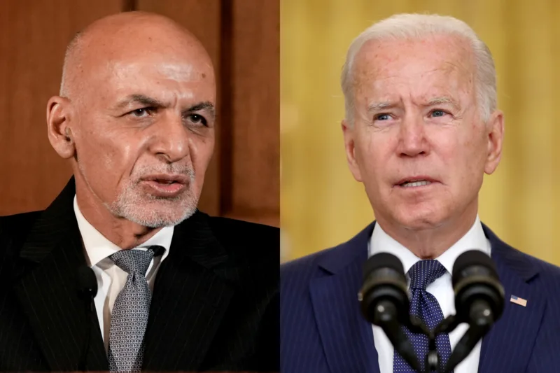 Afghanistan's President Ashraf Ghani holds a news conference, in Washington