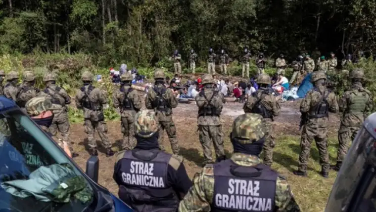 poljska bjelorusija migranti