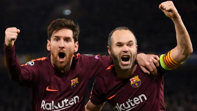 messi iniesta