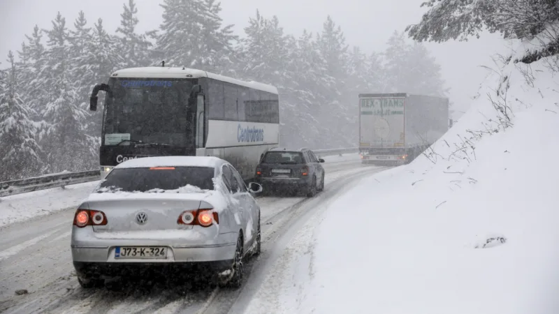 Romanija/Han Pijesak, BiH - 05. februar 2020:Snijeg na područj