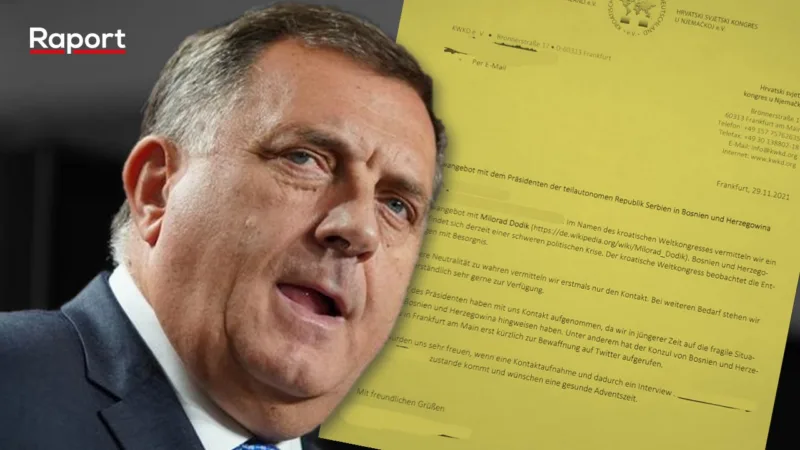dodik pismo njemacki mediji