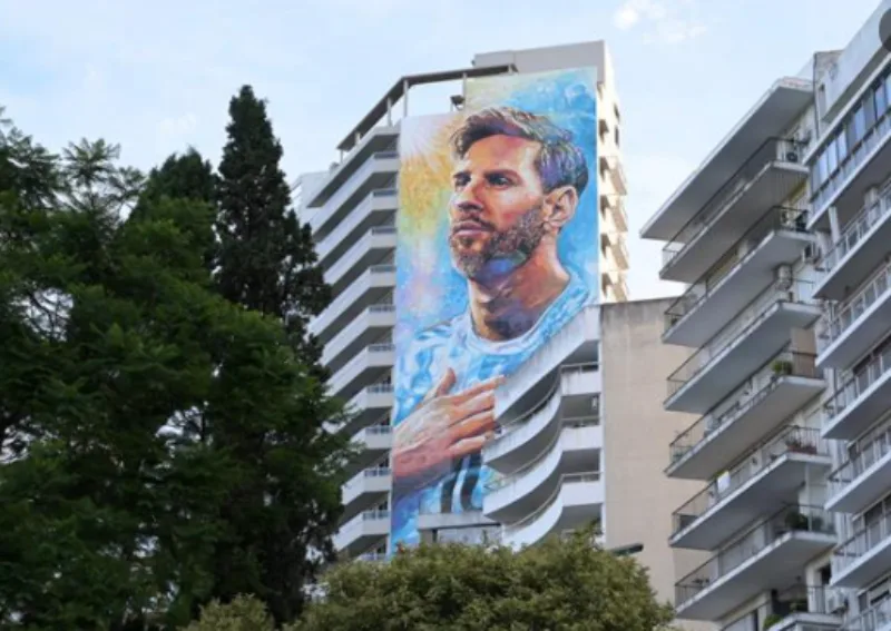 messi mural 3