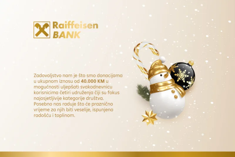 Donacije Raiffeisen banke povodom praznika