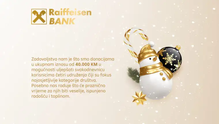 Donacije Raiffeisen banke povodom praznika
