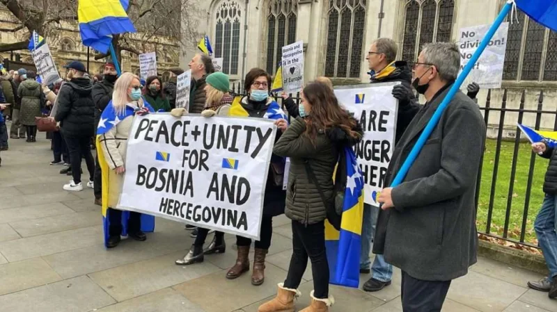 protesti london bih
