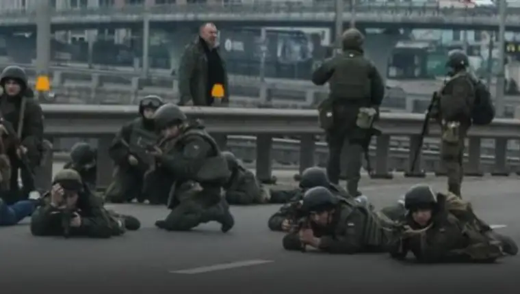 kijev vojska na ulici