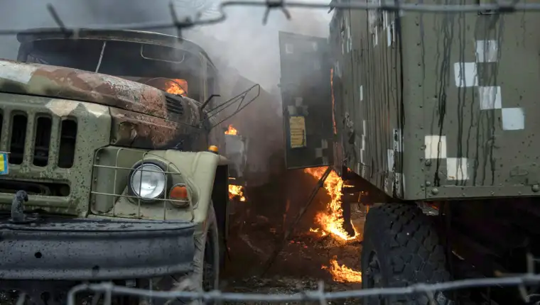Tensions, Mariupol, Ukraine - 24 Feb 2022