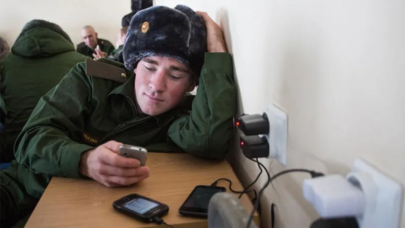 ruski vojnik telefon