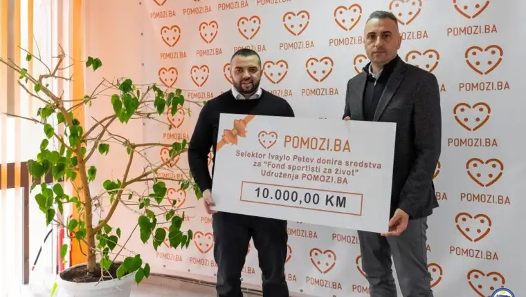 Petev donirao 10.000 KM za oboljele građane BiH