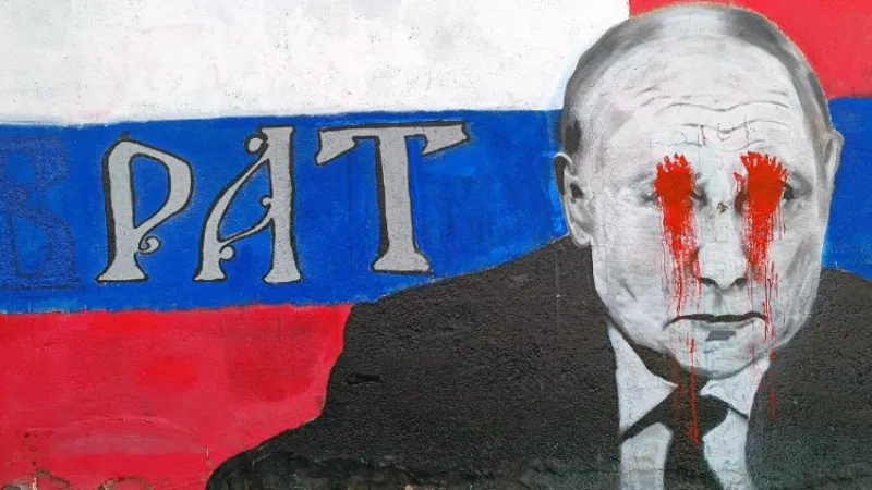 vladimir putin mural