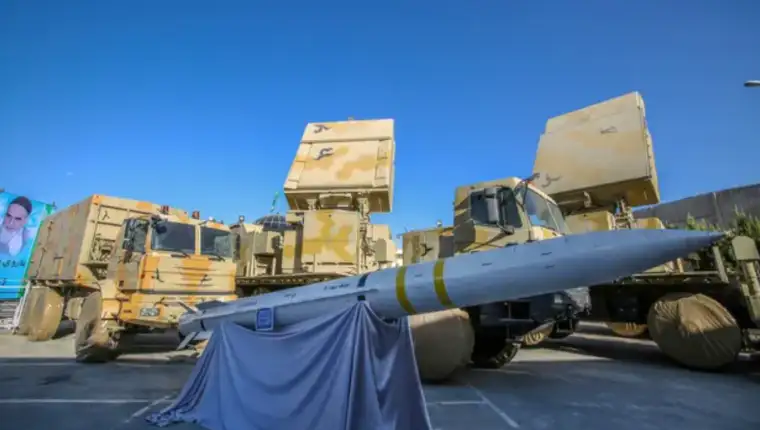 An Iran-made Bavar-373 air-defence missile system