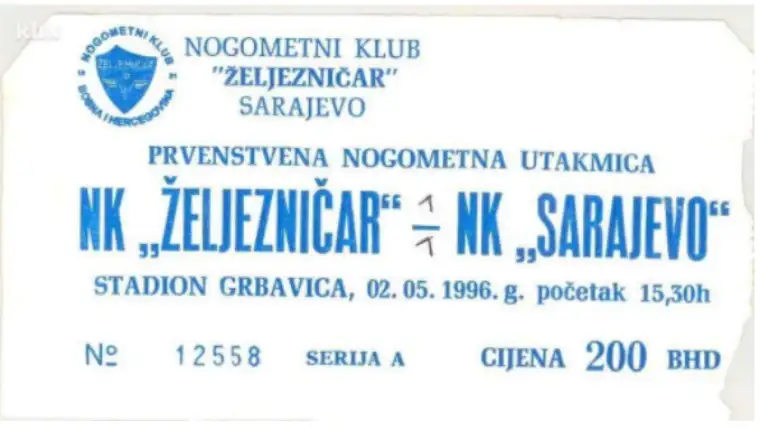 karta zeljo sarajevo 1