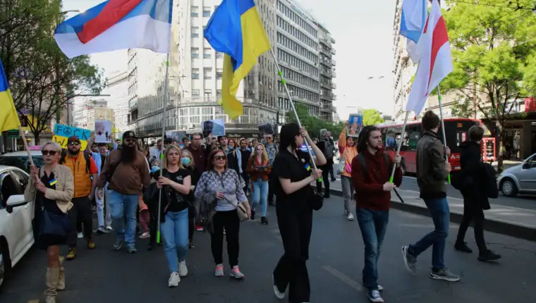 Antiratni skup u Beogradu: ”Putin ne želi mir ni na Uskrs”