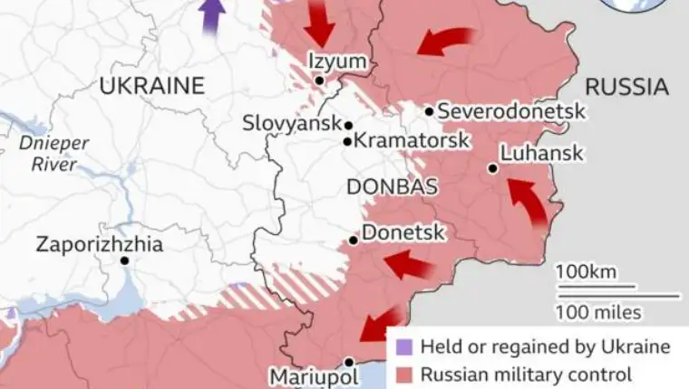 mapa bbc ukrajina