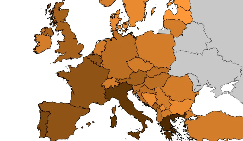 evropa mapa