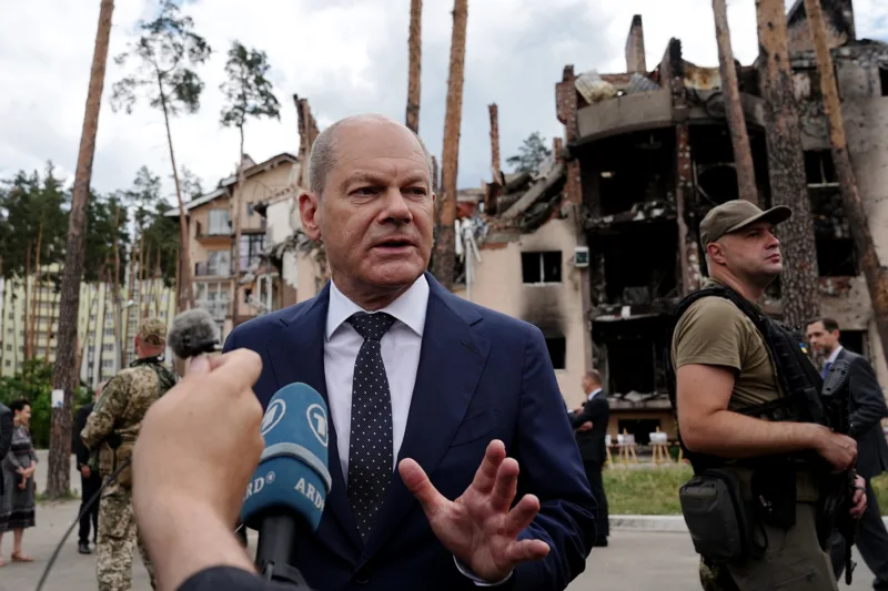 Ukraine war - Chancellor Scholz in Ukraine
