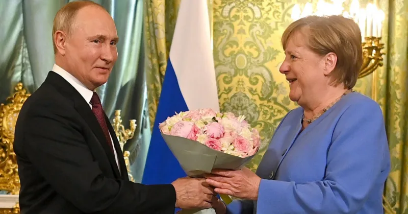 putin i merkel