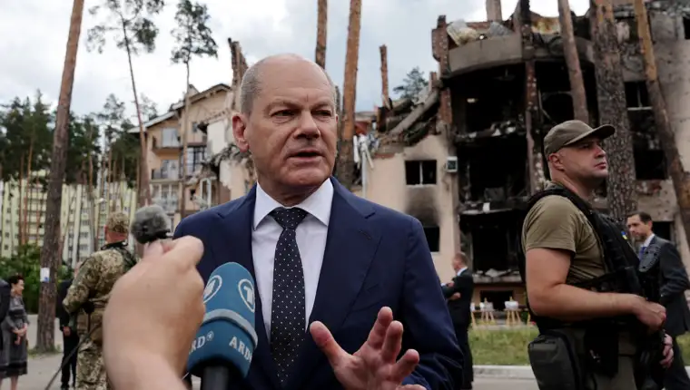 Ukraine war - Chancellor Scholz in Ukraine
