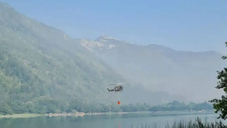 helikopter pozar