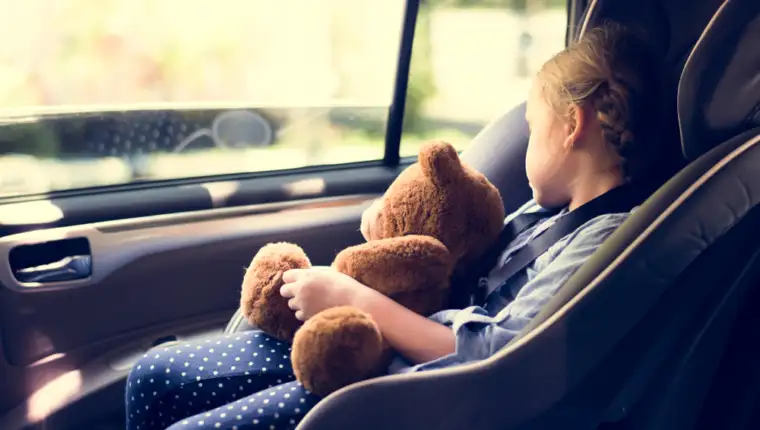 A,Little,Girl,In,A,Car,Seat
