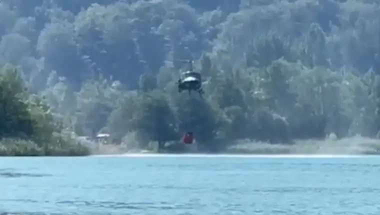 pozar helikopter os